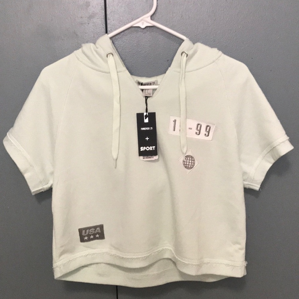 Forever 21 Sport Cropped Hoodie